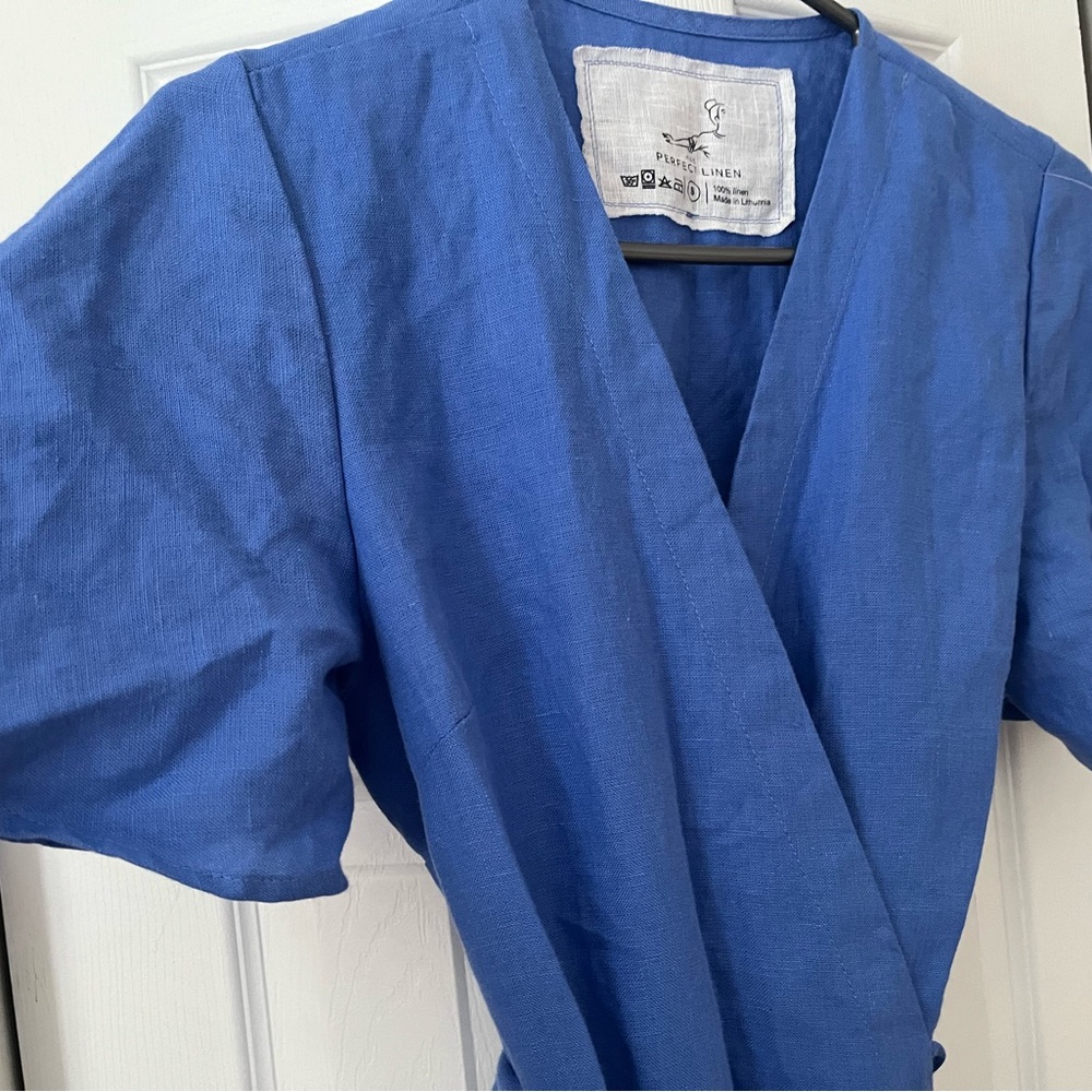 Wrap Linen Dress